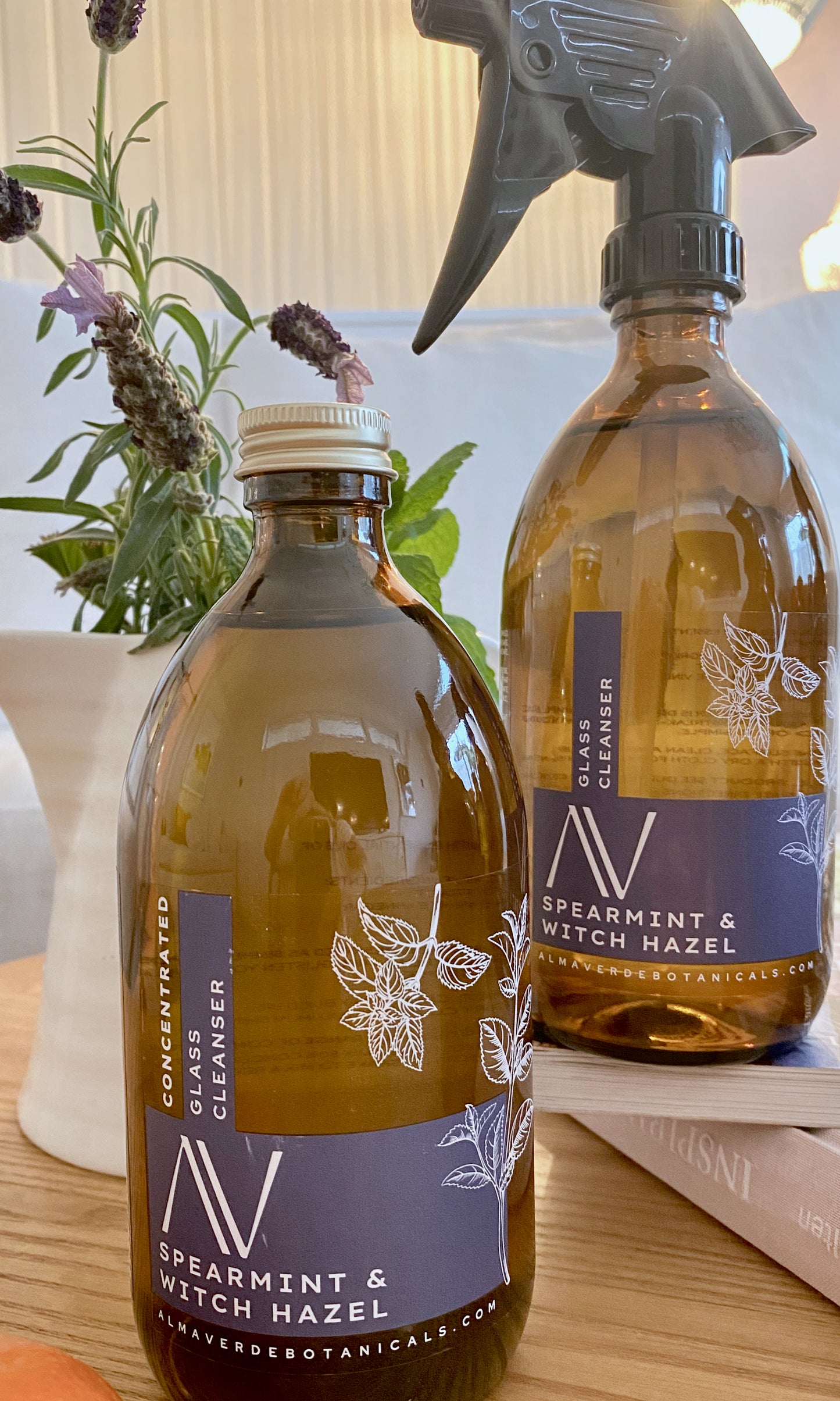 Concentrated Spearmint & Witch Hazel Glass Cleaner