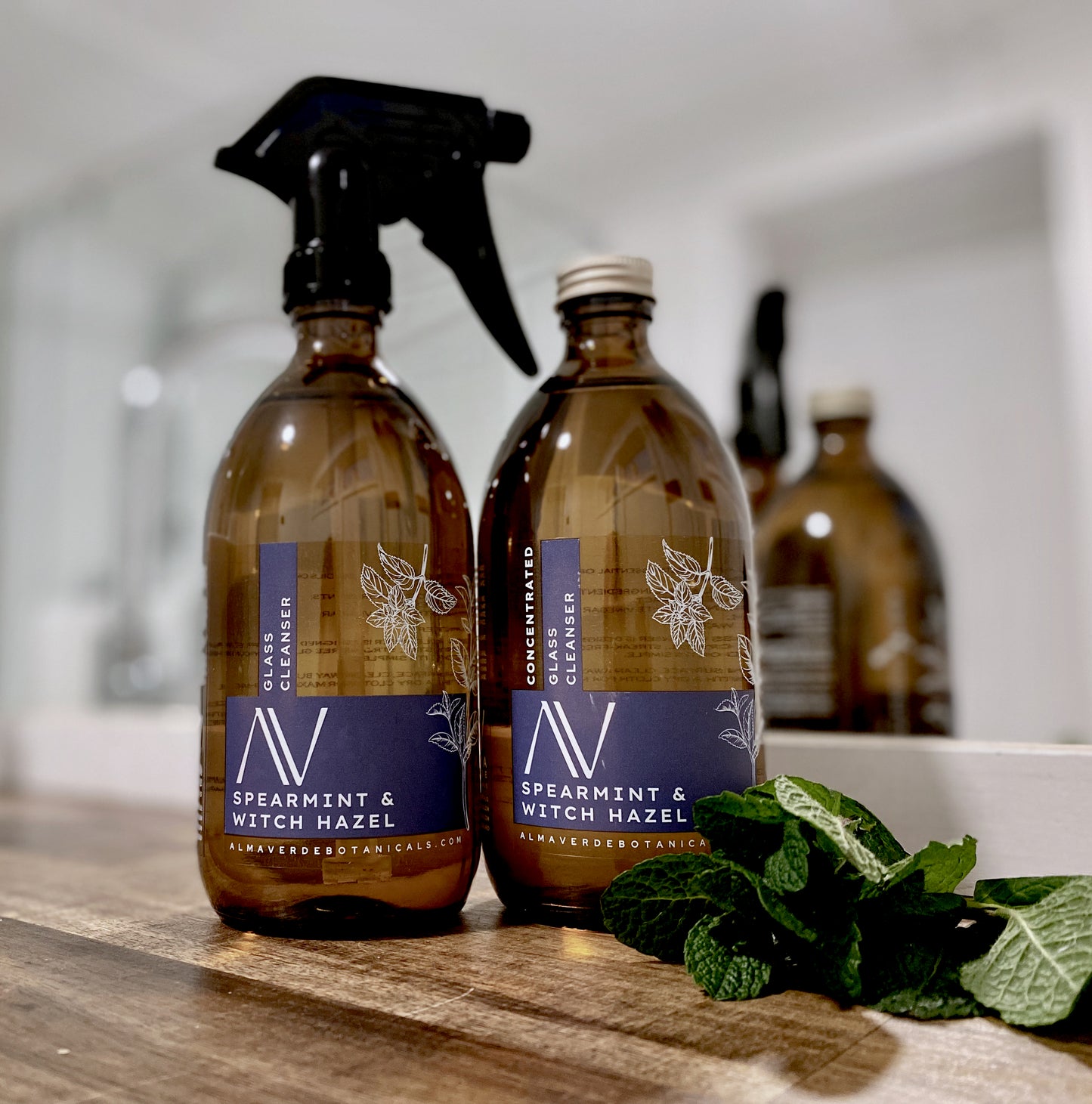 Concentrated Spearmint & Witch Hazel Glass Cleaner